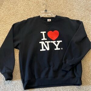 I Love NY Sweatshirt unisex XL, black